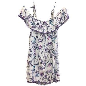 ADORE ME Nightgown Mini Floral Babydoll Women’s White Purple L.